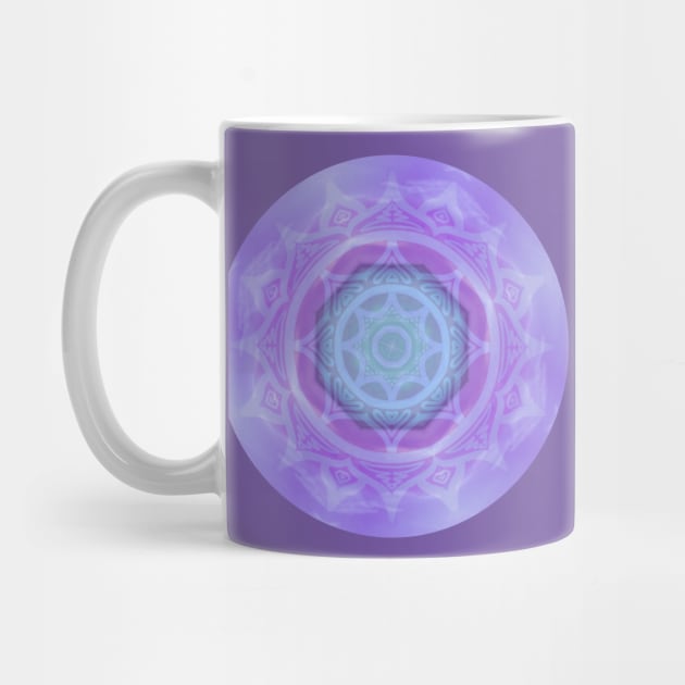 PURPLE LOTUS MANDALA,  LILAC MANDALA PATTERN, PINK AND LAVENDER LOTUS DESIGN by danitacreate